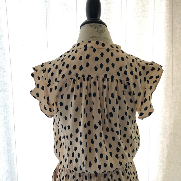 Kate Spade Leopard Dot Crepe Romper 2 - Picture 11 of 12